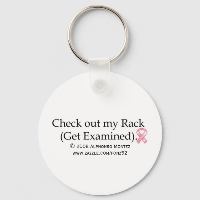 BREAST CANCER AWARENESS-key chain1 Key Ring (Front)