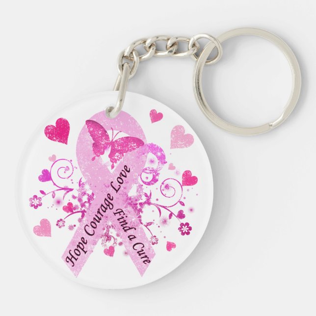 Breast Cancer Awareness Key Ring (Back)