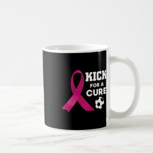 Breast Cancer Awareness Kick For A Cure Soccer Coffee Mug