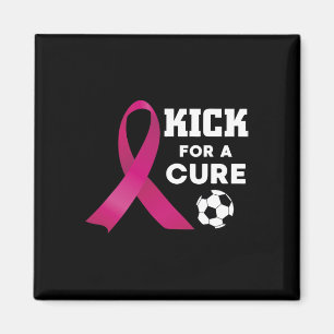 Breast Cancer Awareness Kick For A Cure Soccer Magnet