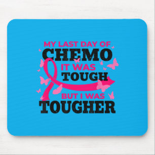 Breast Cancer Awareness Last Day of Chemo Cancer Mouse Mat