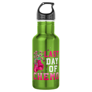 Breast Cancer Awareness Last Day of Chemo Warrior 532 Ml Water Bottle