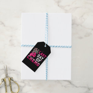 Breast Cancer Awareness Last Day of Chemo Warrior Gift Tags