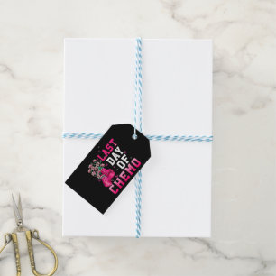 Breast Cancer Awareness Last Day of Chemo Warrior Gift Tags