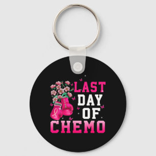 Breast Cancer Awareness Last Day of Chemo Warrior Key Ring