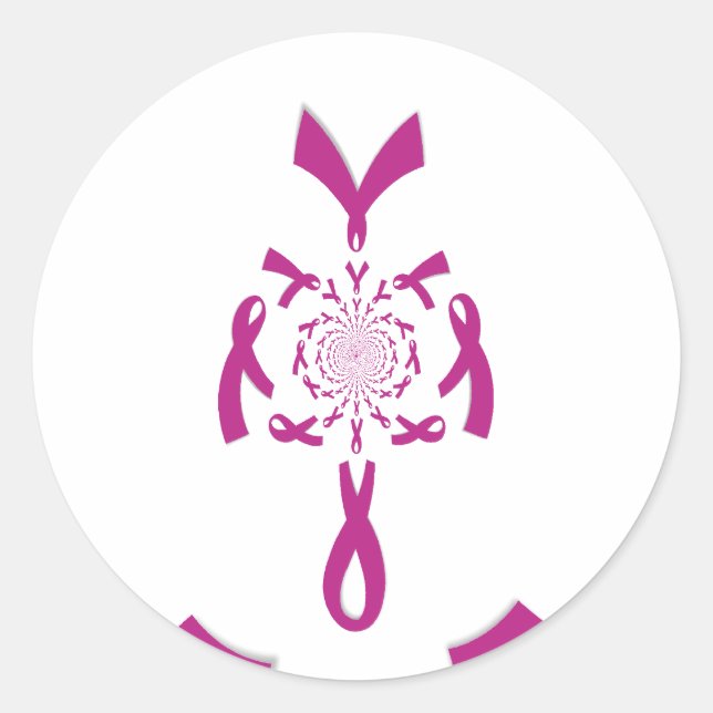 Breast Cancer Awareness Latest Breast cancer Classic Round Sticker (Front)