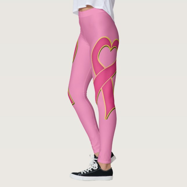 Breast Cancer Awareness Leggings (Left)