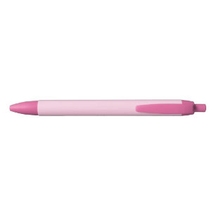 Breast cancer awareness light pink plain cute black ink pen
