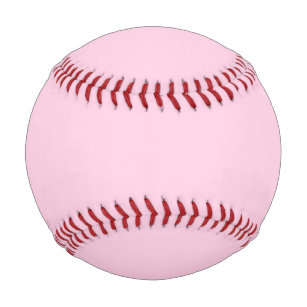 Breast cancer awareness light pink solid colour baseball