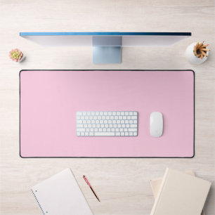 Breast cancer awareness light pink solid colour desk mat