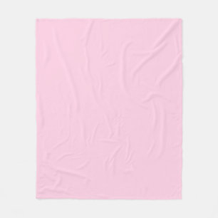 Breast cancer awareness light pink solid colour fleece blanket