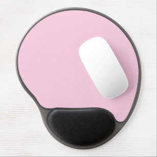Breast cancer awareness light pink solid colour gel mouse mat