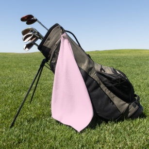 Breast cancer awareness light pink solid colour golf towel