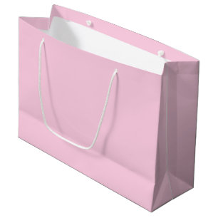Breast cancer awareness light pink solid colour large gift bag