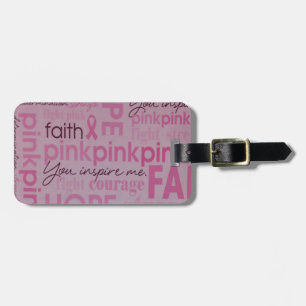 Breast Cancer Awareness Luggage Tag