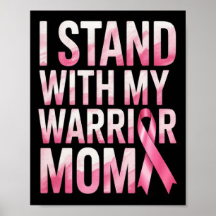 Breast Cancer Awareness Men Kids. Fighting Breast Poster