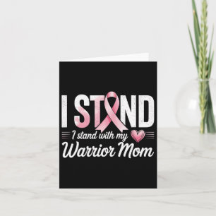 Breast Cancer Awareness Men Kids Girls. Fighting B Card
