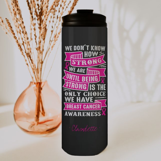 Breast Cancer Awareness | Monogram Tumbler (Creator Uploaded)