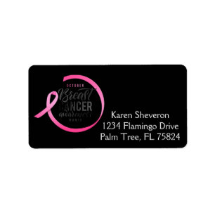 Breast Cancer Awareness Month Address Labels