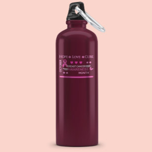Breast Cancer Awareness Month Design 710 Ml Water Bottle