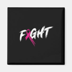 Breast Cancer Awareness Month Fight Vintage Pink O Magnet
