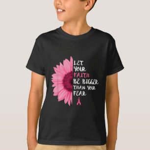 Breast Cancer Awareness Month Flower Pink Ribbon W T-Shirt