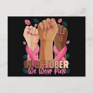 Breast Cancer Awareness Month In October We Wear P Enclosure Card