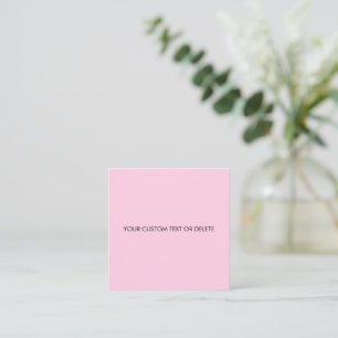 Breast cancer awareness month light pink custom enclosure card