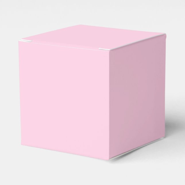 Breast cancer awareness month light pink cute favour box (Front Side)