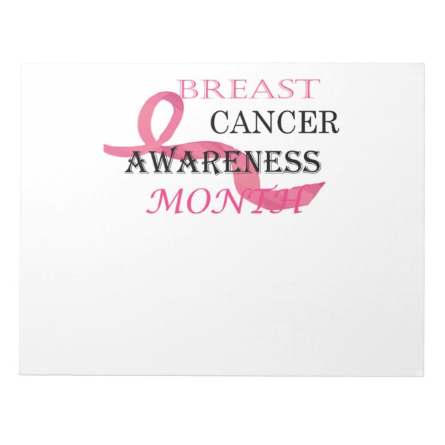Breast Cancer Awareness Month Notepad (Front)