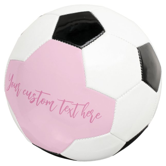 Breast cancer awareness month pink custom script football (Three Quarter)