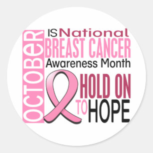 Breast Cancer Awareness Month Ribbon I2 1.4 Classic Round Sticker
