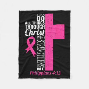 Breast Cancer Awareness Month Warriors Survivors C Fleece Blanket