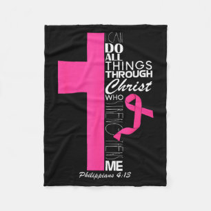 Breast Cancer Awareness Month Warriors Survivors C Fleece Blanket