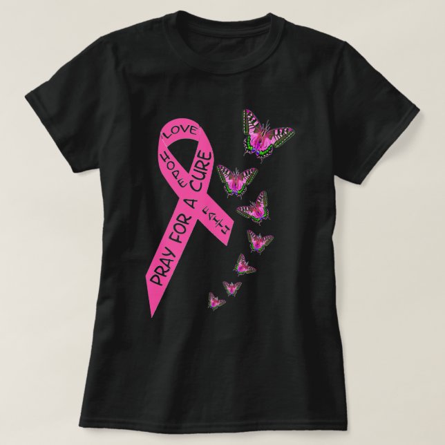 Breast Cancer Awareness Month Women Religious Butt T-Shirt (Design Front)