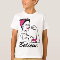 Breast Cancer Awareness Month Women's Believe Pink