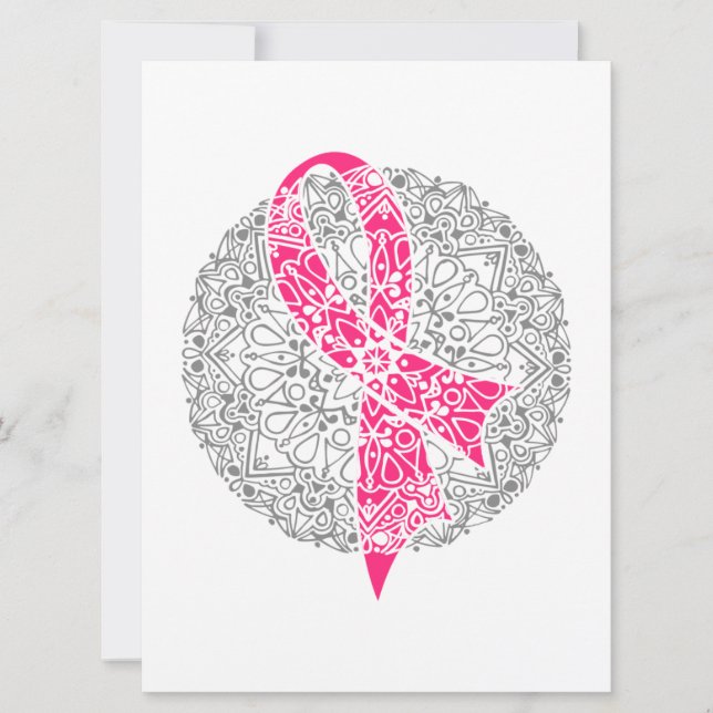 Breast Cancer Awareness Month Women's Oncology  Card (Front)