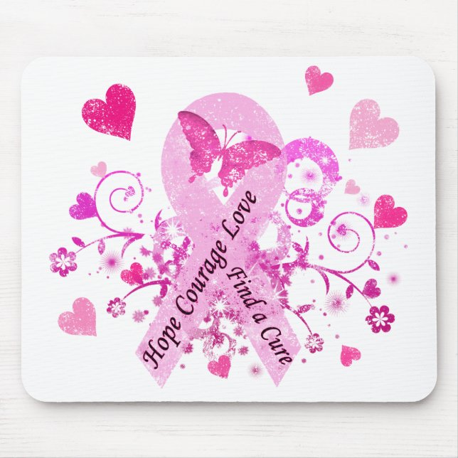 Breast Cancer Awareness Mouse Mat (Front)