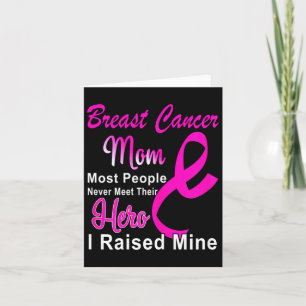 Breast Cancer Awareness Mum Breast Cancer Warrior  Card