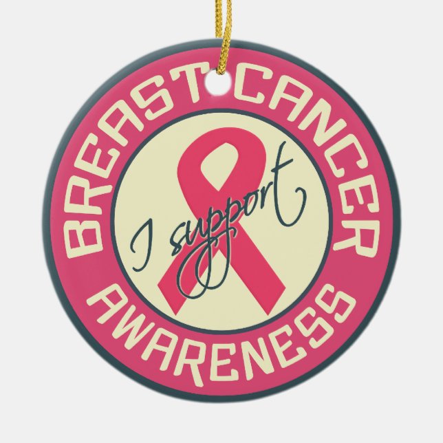 Breast Cancer Awareness ornament (Front)