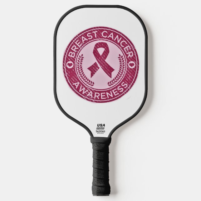 Breast Cancer Awareness Pickleball Paddle (Front)