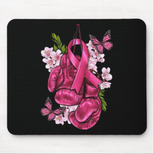 Breast Cancer Awareness Pink Boxing Gloves Pink Ri Mouse Mat