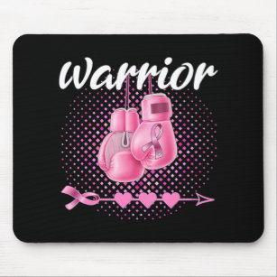 Breast Cancer Awareness Pink Boxing Gloves Warrior Mouse Mat