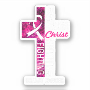 Breast Cancer Awareness Pink Cross Christian
