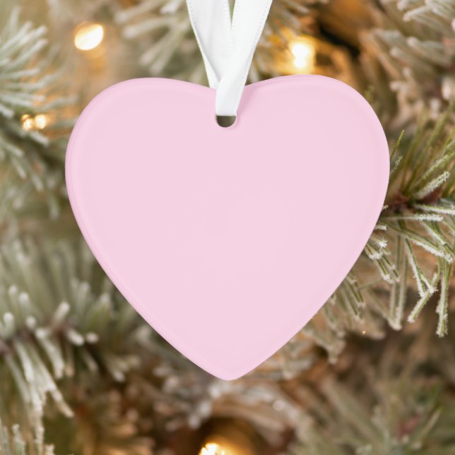 Breast cancer awareness pink cute heart Christmas Ornament (Tree)
