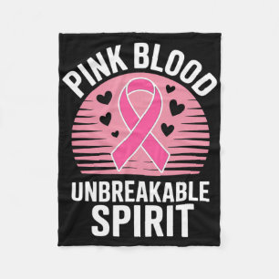 Breast Cancer Awareness Pink October. Breast Cance Fleece Blanket