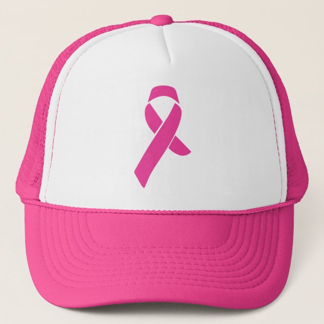 Breast Cancer Awareness Pink Pumpkin Trucker Hat (Front)