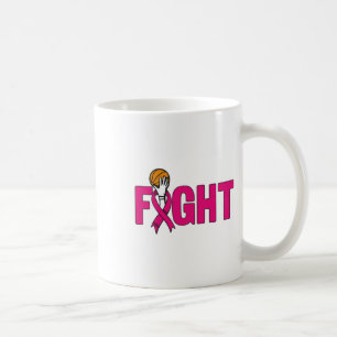 Breast Cancer Awareness Pink Ribbon Bysketbyll Tea Coffee Mug