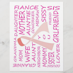 BREAST CANCER AWARENESS PINK RIBBON DESIGN FLYER