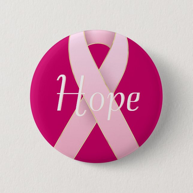 Breast Cancer Awareness Pink Ribbon Designs 6 Cm Round Badge (Front)